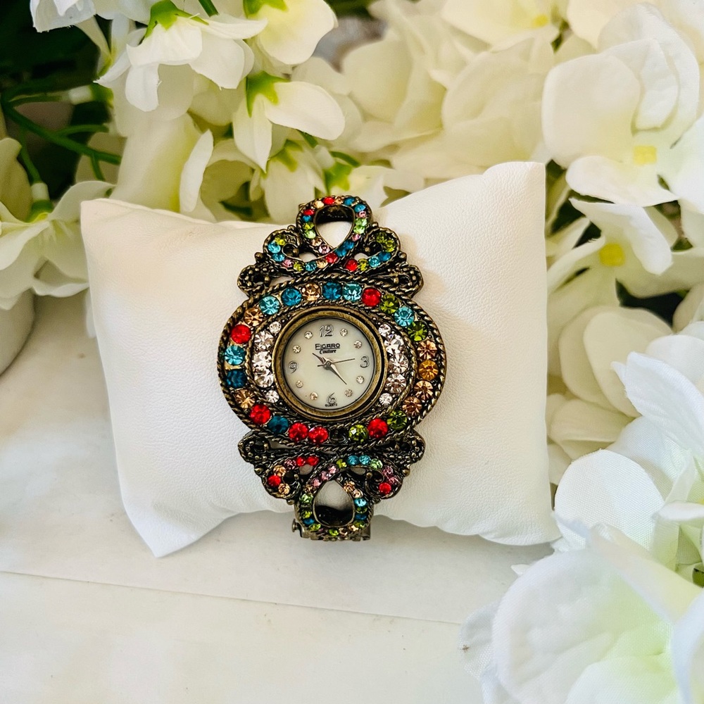Ficaro Couture Bronze Cuff Watch